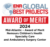 ENR Award of Merit - 2024 - Mid-Atlantic - Award of Merit - Nemours Children's Health Specialty Care and Ambulatory Surgery Center