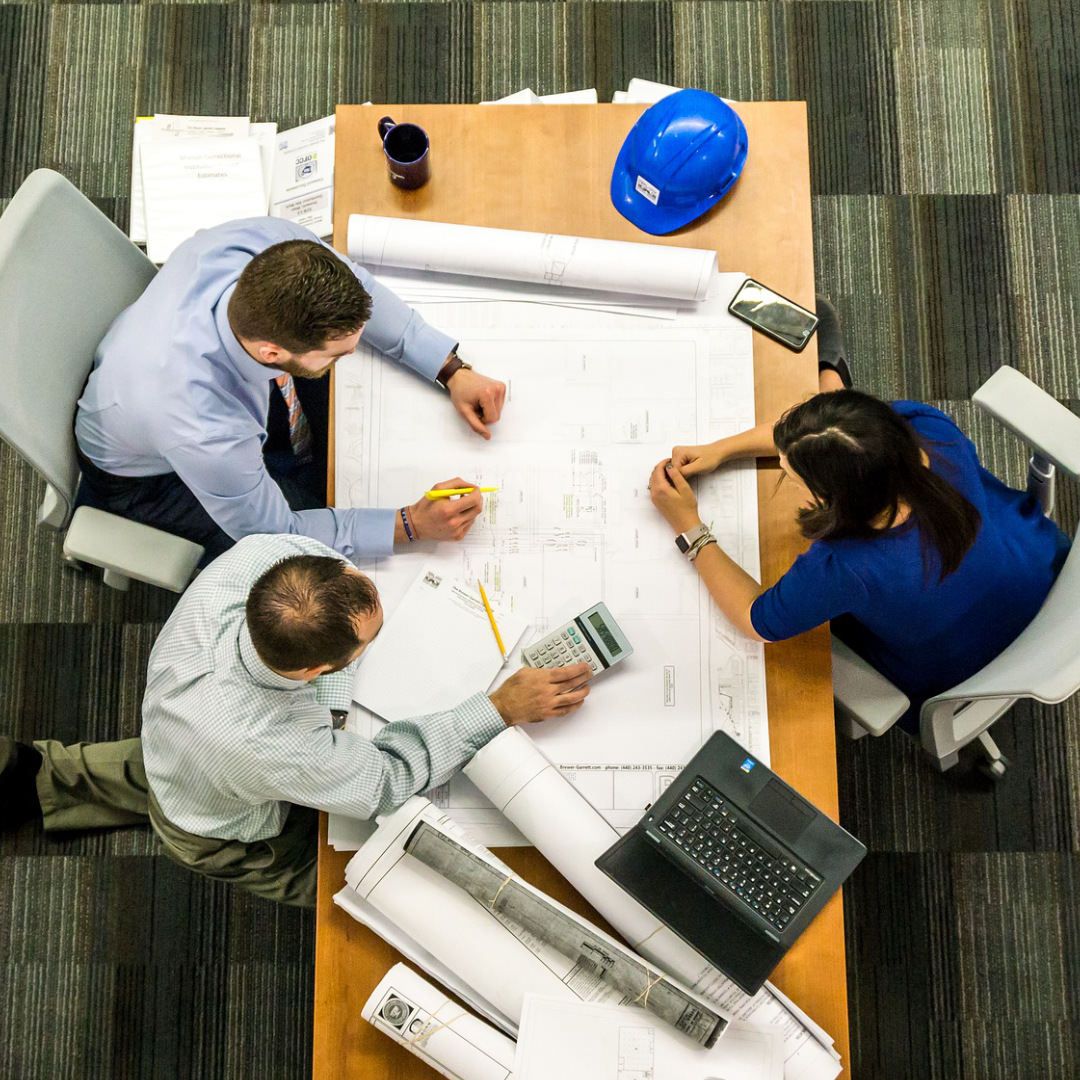 Construction Team at Table